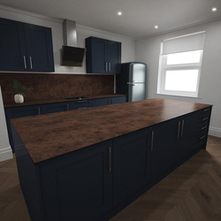 Mariz / Mariz Antique Rust Island Worktop 3050 x 1240 x 12mm