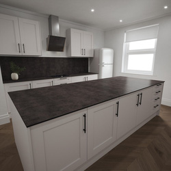 Mariz / Mariz Deep Grey Isalnd Worktop 3050 x 1240 x 12mm