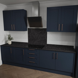 Mariz / Mariz Vena Black Hob Splashback 900 x 750 x 12mm