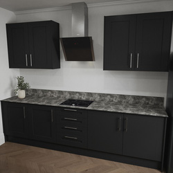 Mariz / Mariz Dark Concrete Upstand 3050 x 70 x 12mm