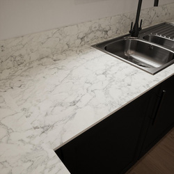 Mariz / Mariz White Marble Worktop 3050 x 640 x 12mm