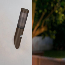 Eglo / Eglo Helsinki Outdoor Wall Light With Sensor Auburn