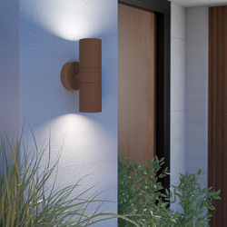 Eglo / Eglo Tomelloso Modern Outdoor Wall Light 2-Light Brown