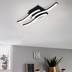 Eglo / Eglo Basic Cabezas-E 3-Flame LED Wall/Ceiling Light 14.1W 1800lm 4000K Black