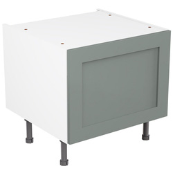 Kitchen Kit / Kitchen Kit Flatpack Shaker Kitchen Cabinet Belfast Sink Base Unit Matt Sage Green 600mm