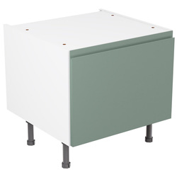 Kitchen Kit / Kitchen Kit Flatpack J-Pull Kitchen Cabinet Belfast Sink Base Unit Matt Sage Green 600mm