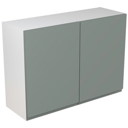 Kitchen Kit / Kitchen Kit Flatpack J-Pull Kitchen Cabinet Wall Unit Matt Sage Green 1000mm