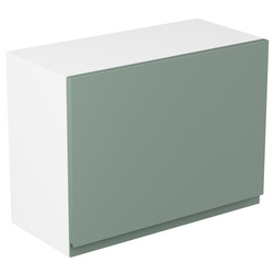 Kitchen Kit / Kitchen Kit Flatpack J-Pull Kitchen Cabinet Single Extractor Wall Unit Matt Sage Green 600mm