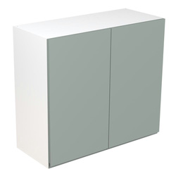 Kitchen Kit / Kitchen Kit Flatpack J-Pull Kitchen Cabinet Wall Unit Matt Sage Green 800mm