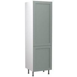 Kitchen Kit / Kitchen Kit Flatpack Shaker Kitchen Cabinet Tall Larder Unit Matt Sage Green 600mm
