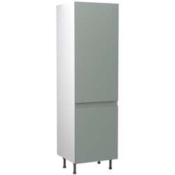 Kitchen Kit / Kitchen Kit Flatpack J-Pull Kitchen Cabinet Fridge & Freezer 70/30 Unit Matt 600mm