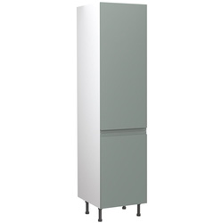 Kitchen Kit / Kitchen Kit Flatpack J-Pull Kitchen Cabinet Tall Larder Unit Matt Sage Green 500mm