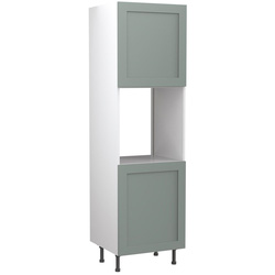 Kitchen Kit / Kitchen Kit Flatpack Shaker Kitchen Cabinet Single Oven Unit Matt Sage Green 600mm
