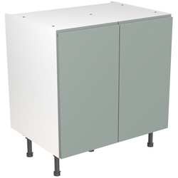 Kitchen Kit / Kitchen Kit Flatpack J-Pull Kitchen Cabinet Base Unit Matt Sage Green 800mm