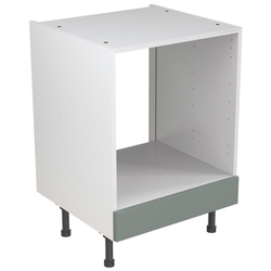 Kitchen Kit / Kitchen Kit Flatpack J-Pull Kitchen Cabinet Base Oven Unit Matt Sage Green 600mm