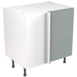 Kitchen Kit / Kitchen Kit Flatpack J-Pull Kitchen Cabinet Base Blind Corner Unit Matt Sage Green 800mm