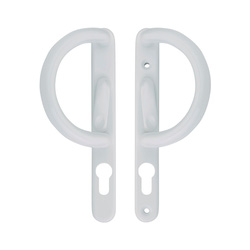 ERA / ERA Decorative Patio Locking Door Handle White