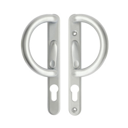 ERA / ERA Decorative Patio Locking Door Handle Satin Chrome