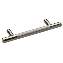 Hiatt / Kensington Knurled T-Bar Handle 96mm Black Nickel