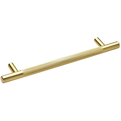 Hiatt / Kensington Knurled T-Bar Handle 160mm Brushed Brass