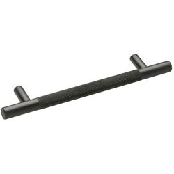 Hiatt / Kensington Knurled T-Bar Handle 128mm Matt Black