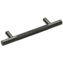 Hiatt / Kensington Knurled T-Bar Handle 96mm Matt Black
