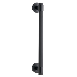 Designer Levers / Kensington Knurled Door Pull Handle 300mm Matt Black