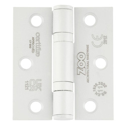 Zoo Hardware / Grade 11 Bearing Door Hinge Powder Coated White