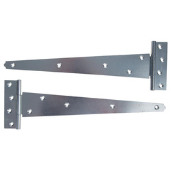 Lockworks / Lockworks Medium Duty Tee Hinge BZP 300mm