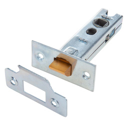 Lockworks / Lockworks Tubular Mortice Latch Polished Nickel 77mm