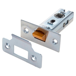 Lockworks / Lockworks Tubular Mortice Latch Polished Nickel 66mm