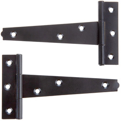 Lockworks / Lockworks Light Duty Tee Hinge Black 100mm