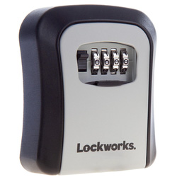 Lockworks / Lockworks Combination Key Safe Grey 120 x 90 x 40mm
