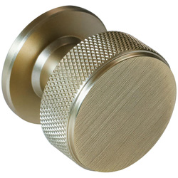 Eclipse / Knurled Cupboard Knob Antique Bronze