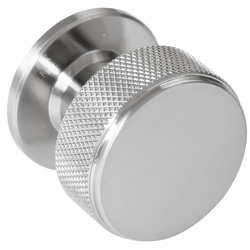 Eclipse / Knurled Cupboard Knob Satin Nickel