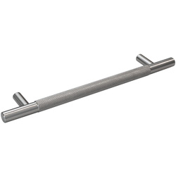 Eclipse / Eclipse Knurled T Bar Cabinet Handle Satin Nickel 160mm
