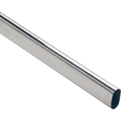 Rothley / Rothley Oval Wardrobe Rail Chrome 1219 x 30 x 15mm