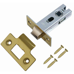 Lockworks / Lockworks Sprung Tubular Mortice Latch Electro Brass 63mm
