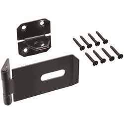 Lockworks / Lockworks Safety Hasp & Staple 75mm  Black