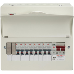 Wylex / Wylex Consumer Unit with SPD 11 Way with 8 RCBOs