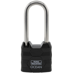 Burg-Wachter / Burg-Wächter Long Shackle Ocean, Saltwater & Rustproof Padlock 40 x 65mm