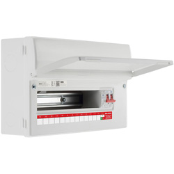 BG / BG Unpopulated Consumer Unit & SPD Protection, Main Switch 100A 13 Way