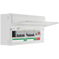 BG / BG Dual RCD Populated Consumer Unit & MCB, 2 x 80A 30mA Type A 12 Way