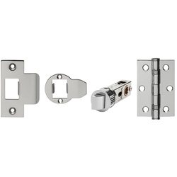 Union / Union Jigtech Latch Pack Polished Stainless Steel 3" Hinge & 57mm Smartlatch