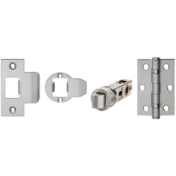 Union / Union Jigtech Latch Pack Satin Stainless Steel 3" Hinge & 57mm Smartlatch