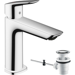 Hansgrohe / Hansgrohe Logis Basin Mixer Tap 110 Fine CoolStart with Pop-up Waste Chrome