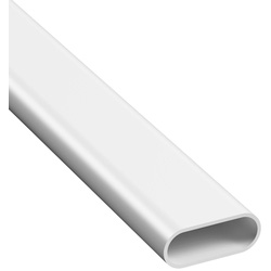 D-Line / D-Line Speedway Oval Trunking 2m 25mm White