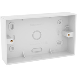 D-Line / D-Line Speedway Universal Pattress Box 2 Gang 32mm White