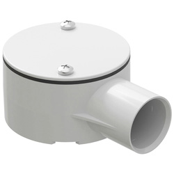 D-Line / D-Line Speedway PVC Conduit Terminal Box 25mm White 1 Way