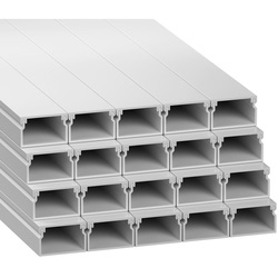 D-Line / D-Line Mini Trunking 3m 25mm x 16mm White Plain